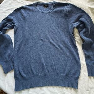 J.Crew Heathered Blue Textured Crewneck Sweater Size Small
